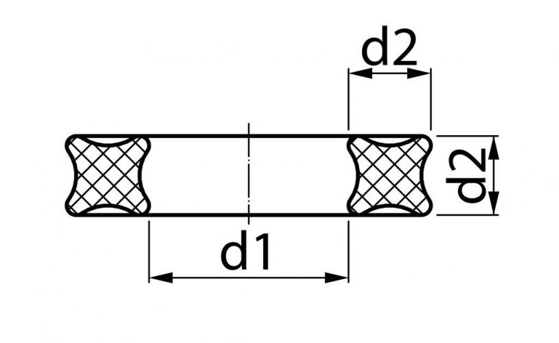 X-rings EPDM (Aethylène-propylène)

