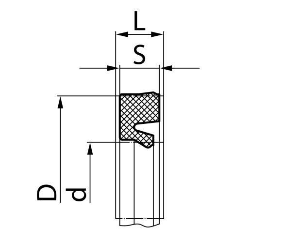 Rod seals Parker Z9 