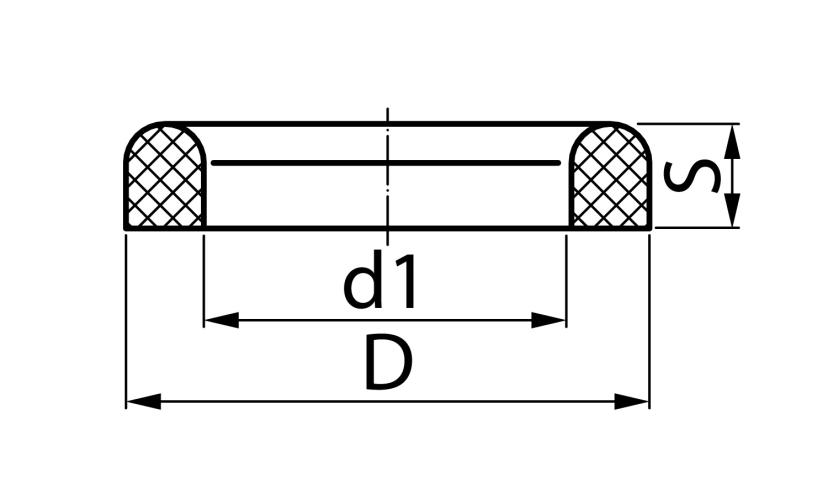Dichtungen Milchrohrverschraubungen Gylon Style 3504 blau